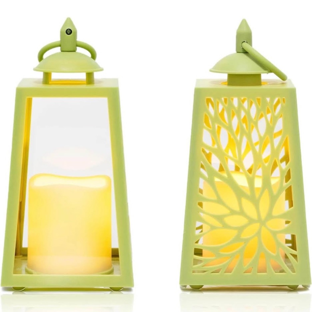 NEW Rhytsing 20cm Decorative Lanterns with LED Flameless Candles